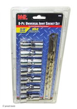 38 Drive Universal Joint Sockets Sae Standard 8-pc Set Hand Tools 38 Drive Universal Joint Sockets Sae Standard 8-pc Set Hand Tools
