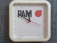 Wanduhr - DEUTSCHE PAM -&nbsp; Werbeartikel - &Ouml;l - ca. 25 cm - RETRO VINTAGE - LESEN