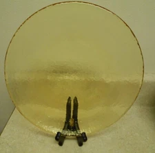 Fire And Light Recycled Glass 11" Dinner plate Citrus Yellow