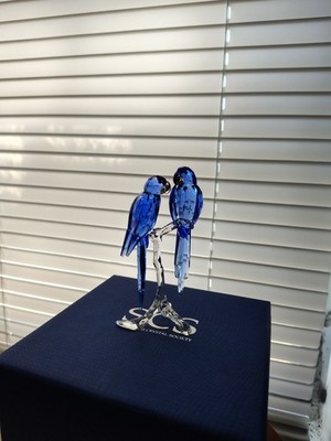 Swarovski SCS 2014 Hyacinth Macaw Crystal Figurine #5004730 Retired MIB