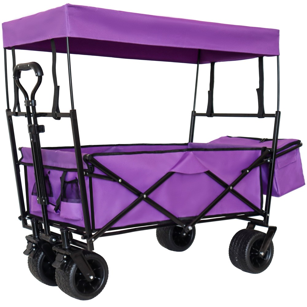 7 Wheels Foldable For Camping Purple