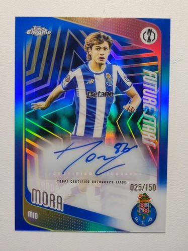 Rodrigo Mora 2025-26 Topps Chrome UCC Future Stars Blue Auto /150 #FSA-RM
