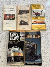 Lot Of 5 Greenberg's Guide Lionel Trains Pocket Price Guide