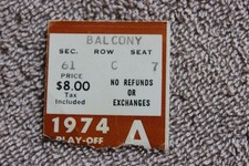 1974 NBA Playoffs basketball ticket stub (L.A. Clippers 1st ever playoff game)