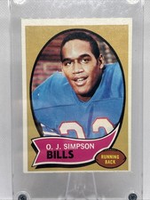OJ Simpson 1970 Topps Football #90 Rookie Card RC Buffalo Bills. rookie card picture