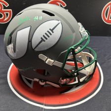 Denzel Mims Autographed New York Jets Inscribed Amp Replica Helmet JSA COA