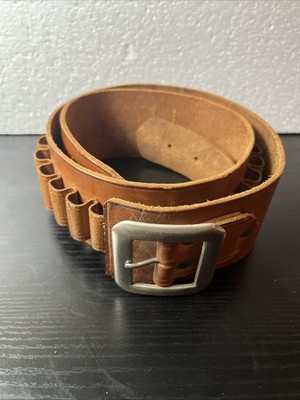 Leather 30 Bullet Shotshell/Cartridge/Ammo Belt 28 -30  Waist 