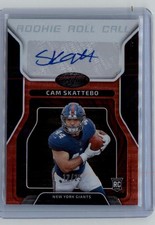 2025 Panini Certified Cam Skattebo Rookie Roll Call Signatures Red #/25
