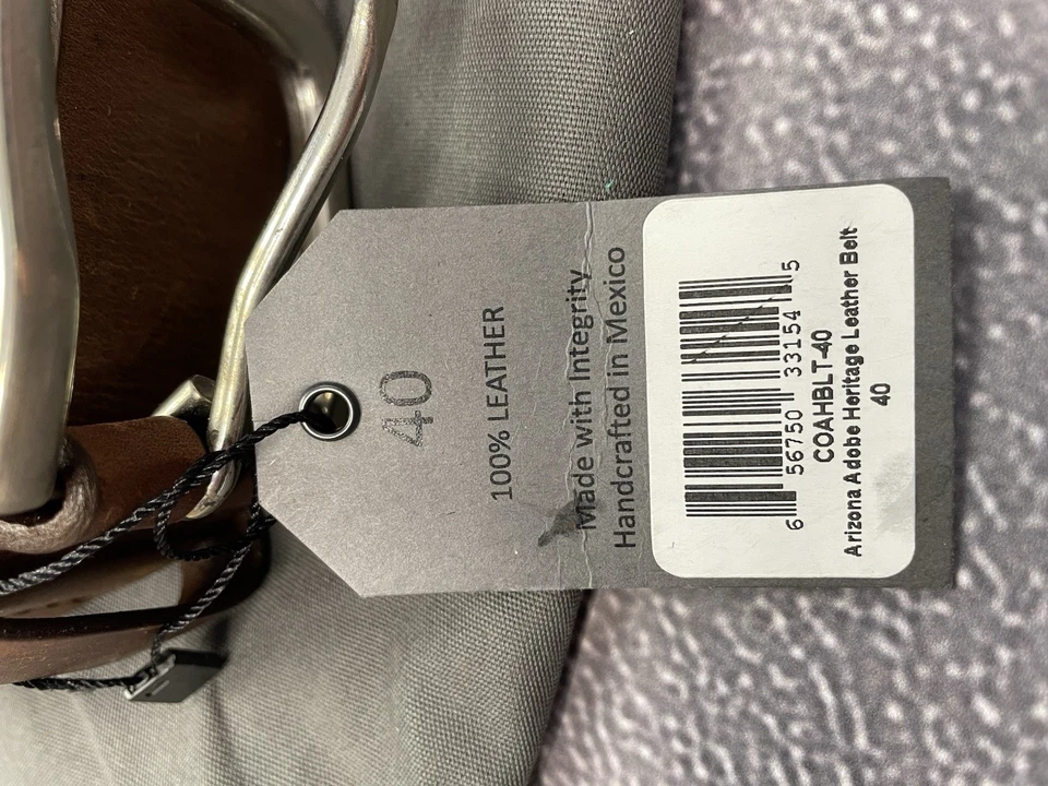 Nuova cintura in pelle da uomo del giovedì Arizona Adobe Brown Heritage tagli... - Immagine 4 di 4