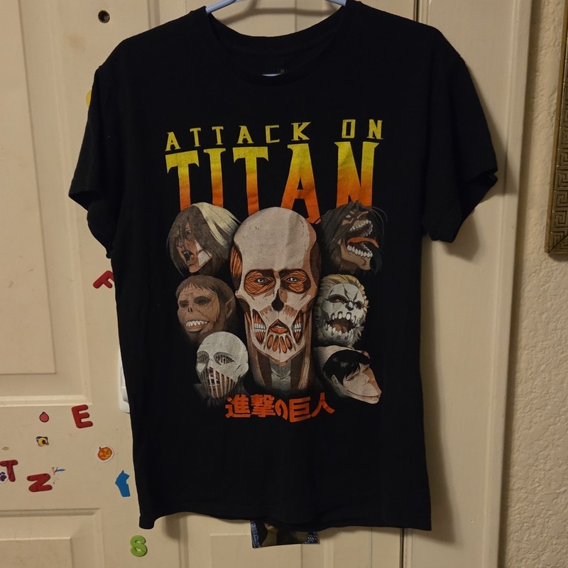 Ripple Junction Attack on Titan Final Season Anime T-Shirt, Black