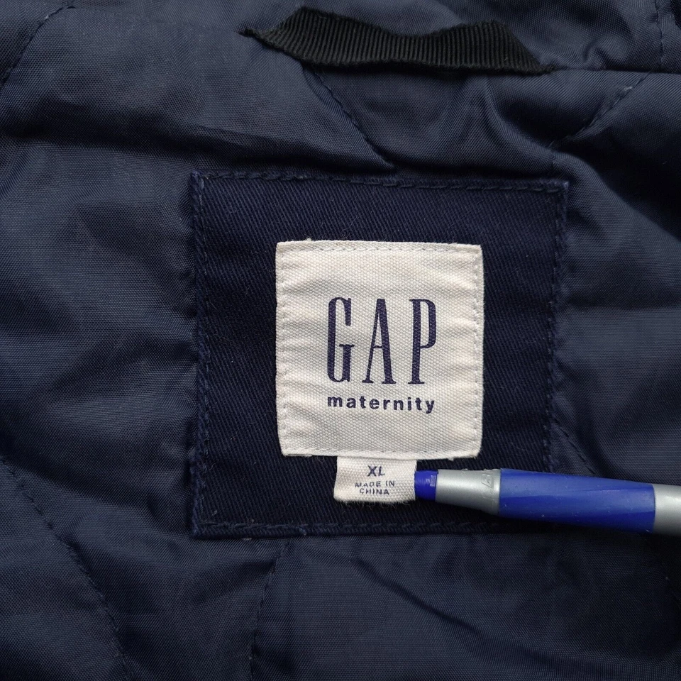GAP Abrigo Largo De Algodón Azul Transpirable Para Damas Talla XL - Imagen 4 de 4