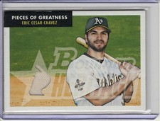 2007 BOWMAN HERITAGE ERIC CHAVEZ GAME-USED JERSEY RELIC #PGEC