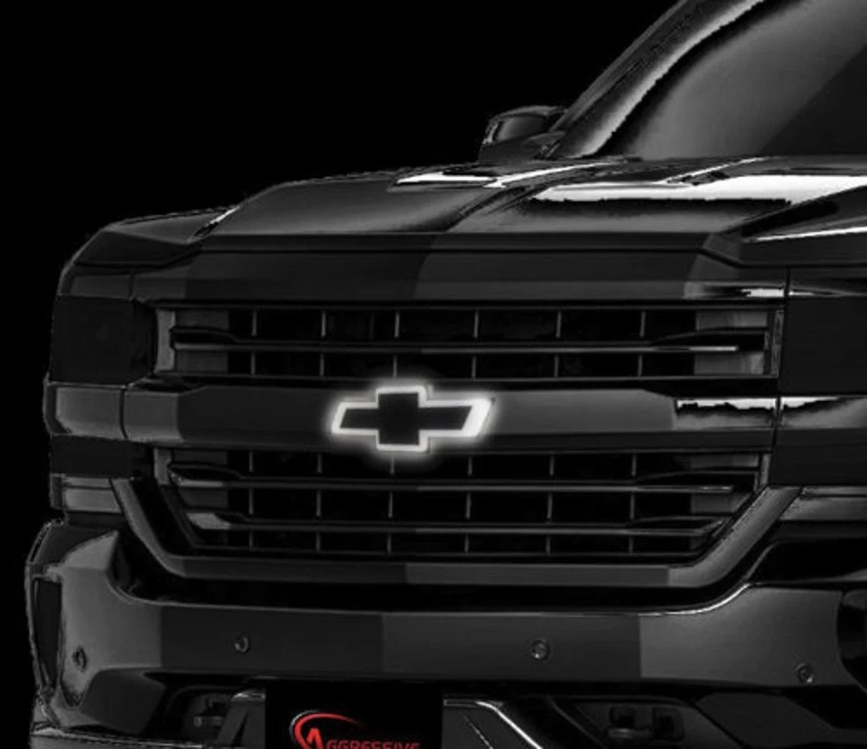 Chevy Silverado Grille Emblem Black 2014-15, 1500/2016-19 2500/3500 - Image 3 of 4