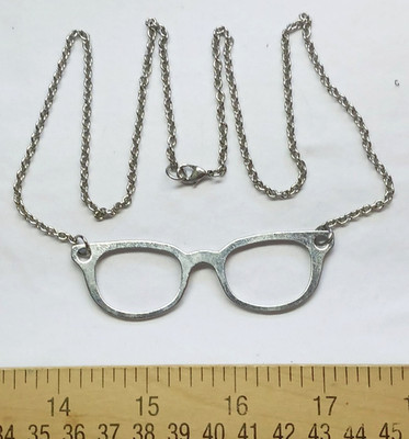 Miniblings Whimsical Eye Glasses Pendant Necklace