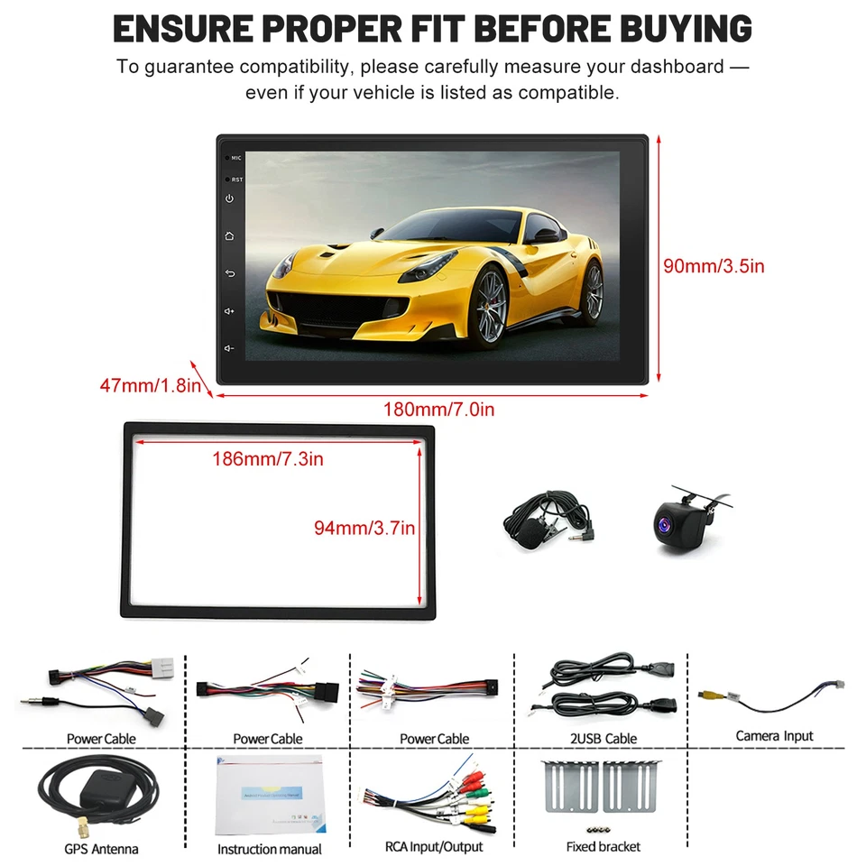 For Ford Crown Victoria 2003–2008 Carplay Car Radio Android 14 Navi Gps Wifi BT - Imagem 4 de 4