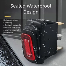 5 Pack 30A Power Switch Waterproof Rocker Switch 3 Position On Off On 125V 250V