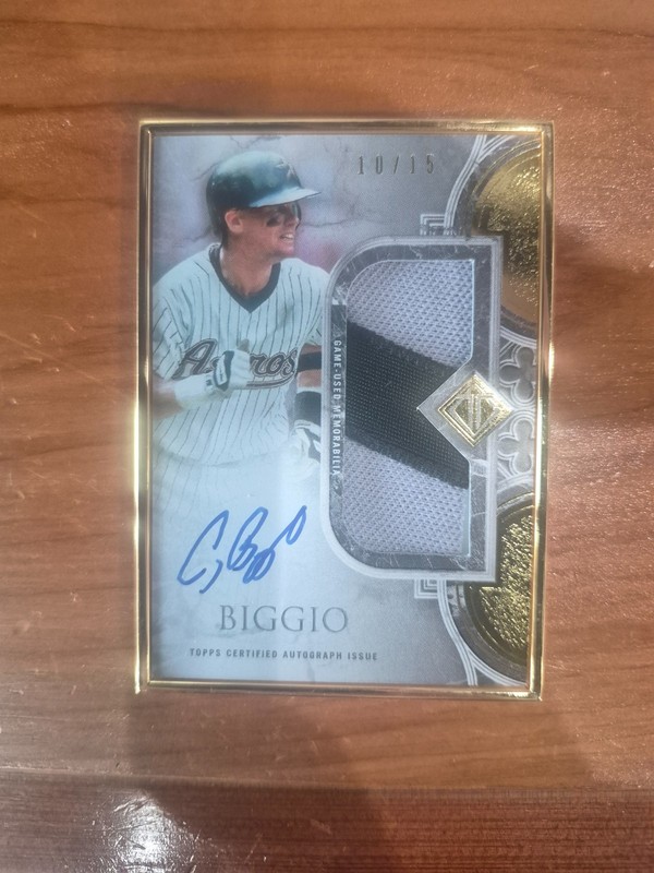 2023 Topps Transcendent Craig Biggio Patch Auto # /15 !! 🔥🔥 Houston Astros
