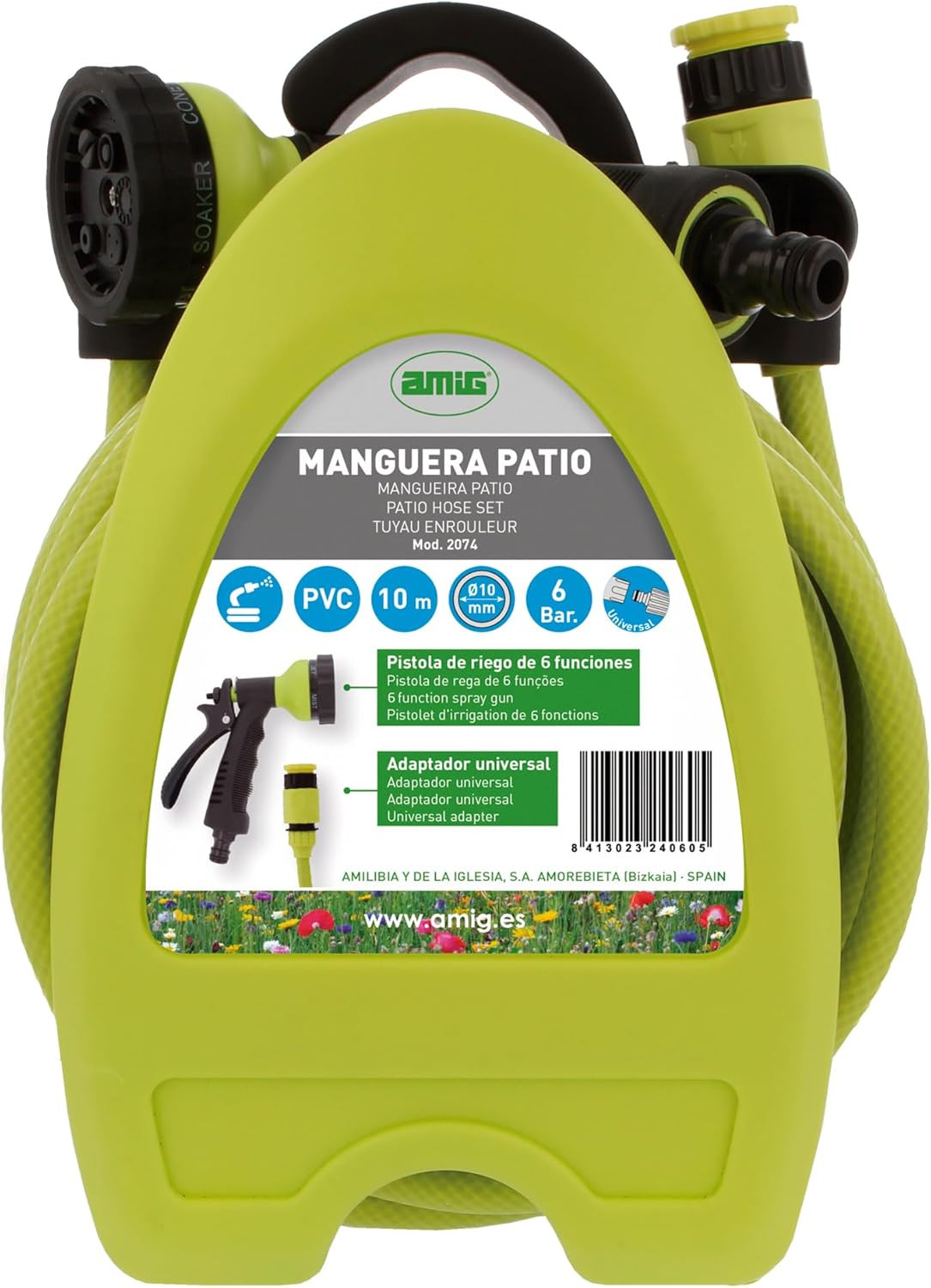 Offerta Tubo Irrigazione 10 Metri PVC Flessibile Verde Pistacchio