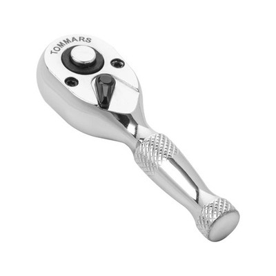 TOMMARS 1/4-Inch Drive Stubby Ratchet Mini Ratchet Quick-Release Head 72-Toot...