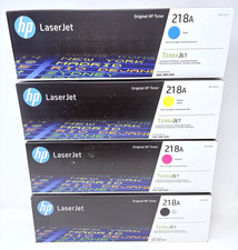 OEM HP Laserjet 218A Complete Set of 4 Toner Cartridges Black CYK