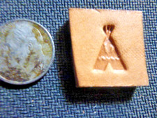 VRare Vintage Discontinued Craftool USA S8 "Teepee" Leather Stamp (2)