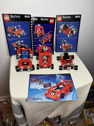 LEGO Technic 8820, 8024, 8815 (combination sets!) Complete, Manual, Vintage