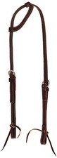 Weaver Leather Latigo Leather Flat Sliding Ear Headstall, Burgundy, One Size 10