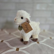 Baby Lamb Plush Stuffed Animal White Sheep Toy Miyoni Tots by Aurora NWT