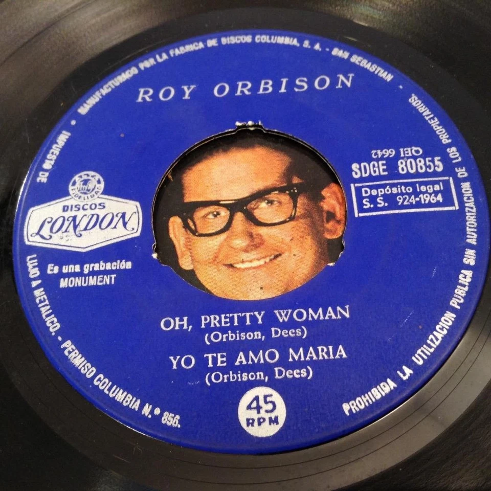 ROY ORBISON [OH PRETTY WOMAN] 1964 SPANISH EP 45 London - Image 3 of 4