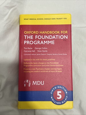 Oxford Handbook for The Foundation Programme MDU 5th Edition