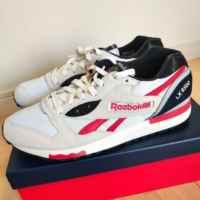 Reebok LX8500 White Red Sneakers 29cm Unused GX8943 Men's Running
