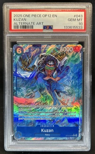 2025 One Piece Legacy of the Master Kuzan Alternate Art #OP12-043 PSA 10