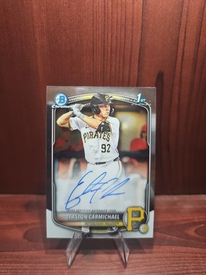 2025 Bowman Draft - Chrome Prospect Autographs Easton Carmichael #CPA-ECA AU, RC