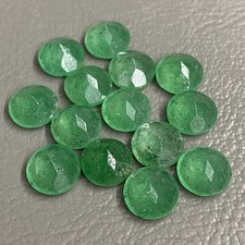 5mm Green Quartz Strawberry Round Faceted Cut For Making Jewelry