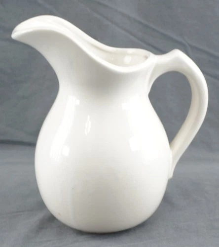 McCoy Pottery USA Ceramic White Pitcher 7527