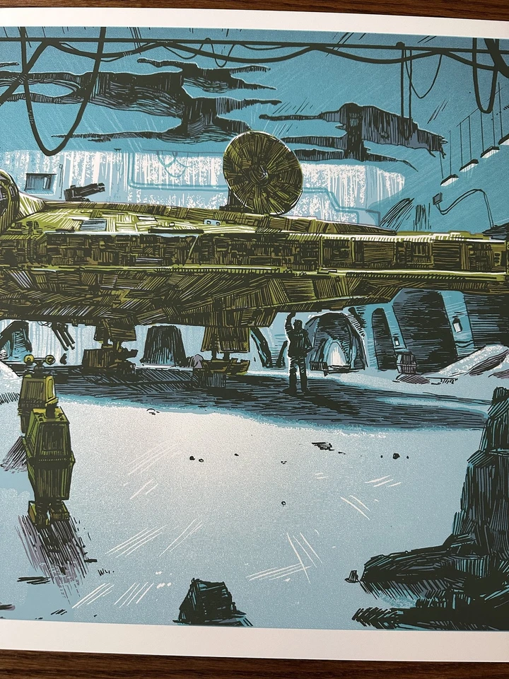 Star Wars Millennium Falcon Mondo 30x20 Poster Limited Edition Screen Print - Image 3 of 4