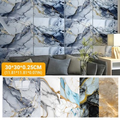 30x30cm Waterproof Oil-proof Marble Self Adhesive Wall Paper Film Wall Stickers