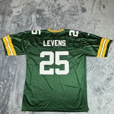 Green Bay Packers Jersey Mens XL Green NFL Football #25 Levens Puma VTG 90s