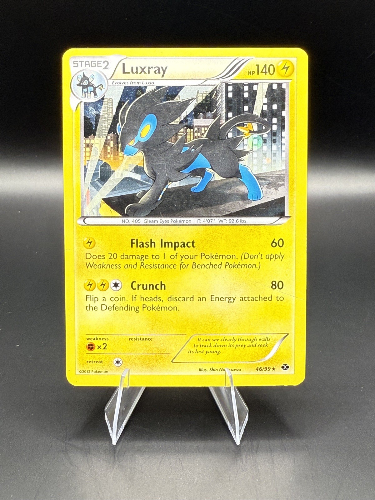 Luxray - Cosmos Holo - Next Destinies 46/99 Blister Promo Pokemon Card LP