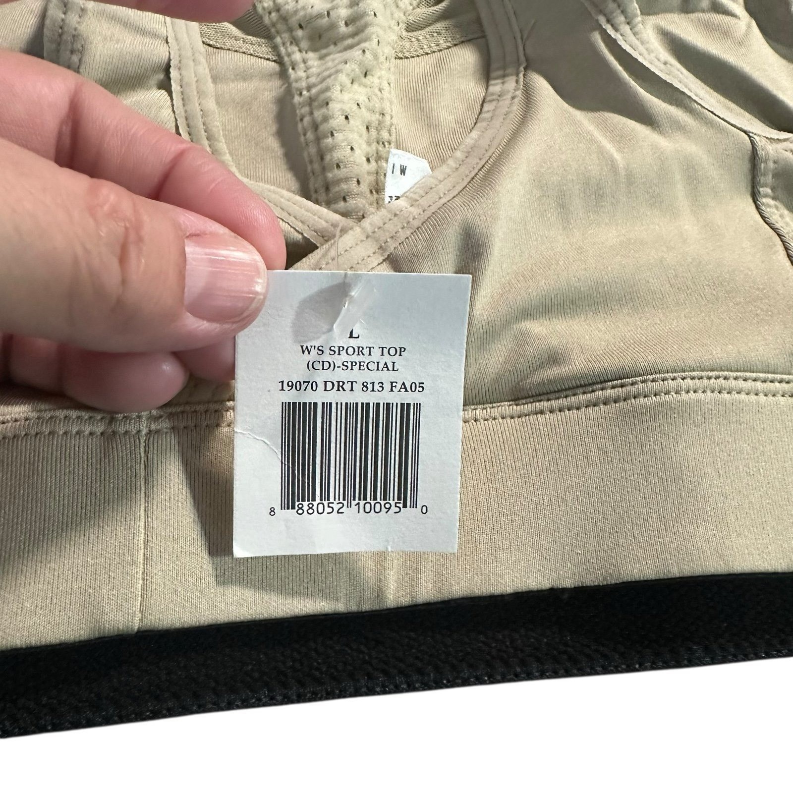 Patagonia Sports Bra Desert Sand Capilene Athleisure Gorpcore Gym 19070 NEW L thumbnail 3