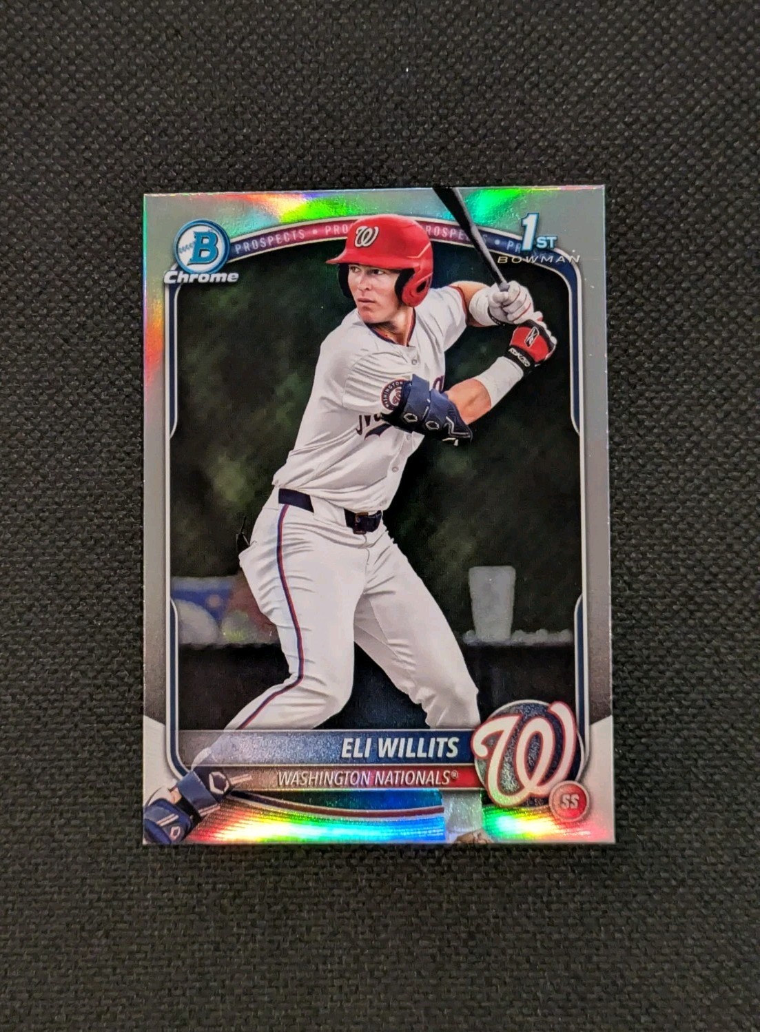 2025 Topps Bowman Draft Eli Willits 1st Bowman Refractor Nationals #BDC-1
