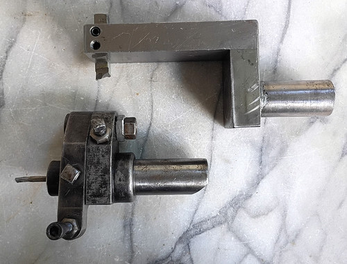 BROWN & SHARPE No.22H Recessing Swing Tool B&S and Shop made Knee Tool 1" Shank