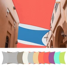 13'X10' Rectangle Sun Shade Sail UV Block Top Canopy Cover Garden Pool Outdoor
