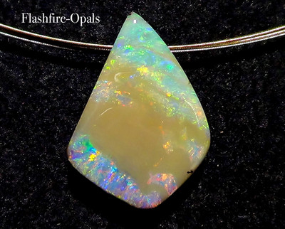 48,5 ct.  Gem Boulder  Opal Anhänger  ROT- GRÜN-GOLD-ORANGE-  Flashfire-Opals