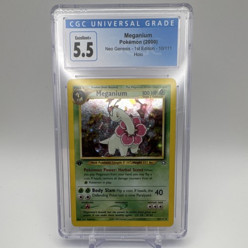 Meganium (1st Edition) graded CGC 5.5 for sale on eBay