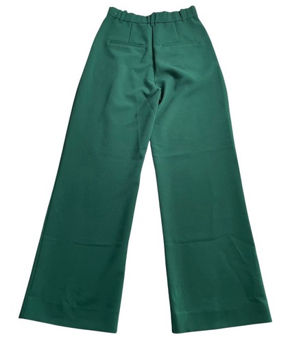 NEW Abercrombie & Fitch Sloane Tailored PAnts Wide Leg Womens SIze 26 Green - Picture 2 of 12