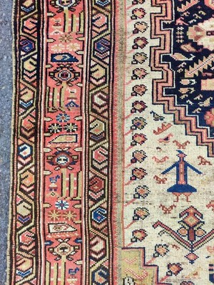 Rare Antique rug 6x9, Heriz Area rug 6x9 vintage, Oversize rug, Oriental rug