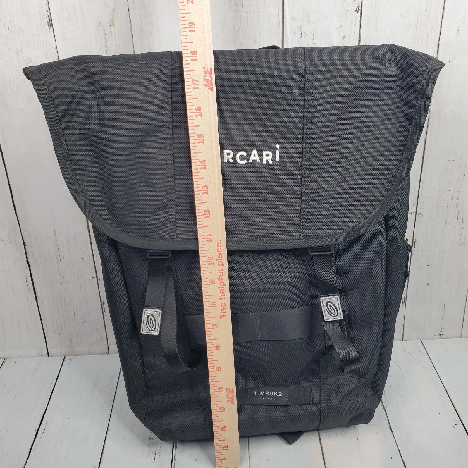 Zaino per laptop Mercari Timbuk2 Swig Flap 15" triplo nero tessuto tecnico cordura