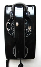 Black American Made 554 Wall Telephone - Full Restoration