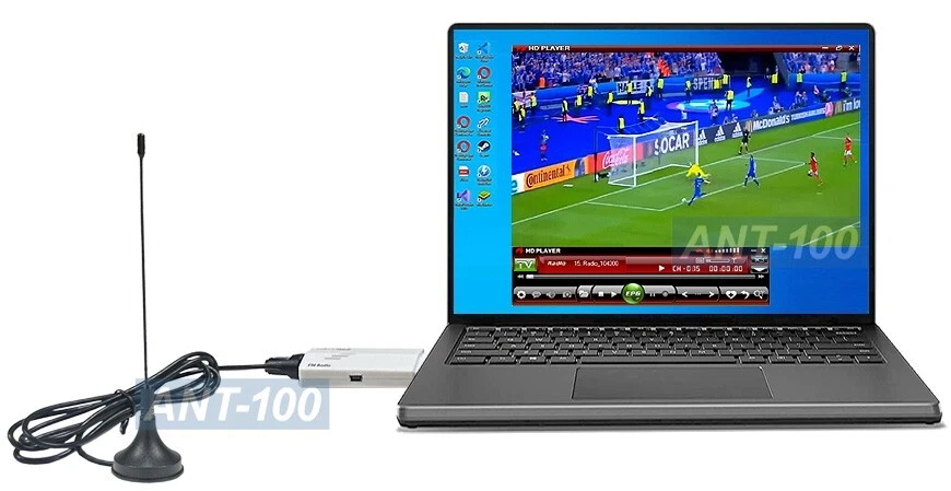 Mini Aerial TV Antenna For USB TV Tuner Portable TV - 5 dB Gain Built In - Image 3 of 4